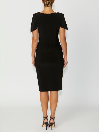 Hebe Black Jersey Dress