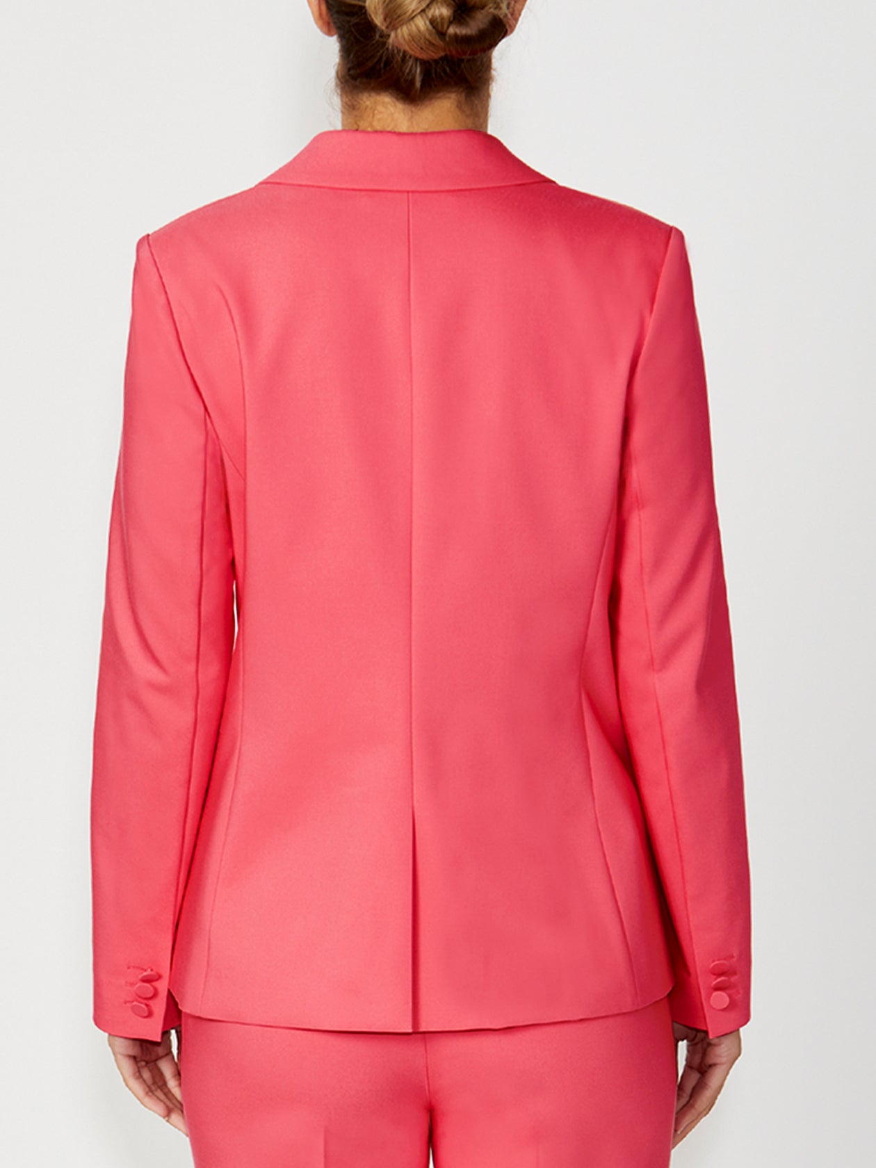 Women s Cotton Longline Jacket in Orange Lena