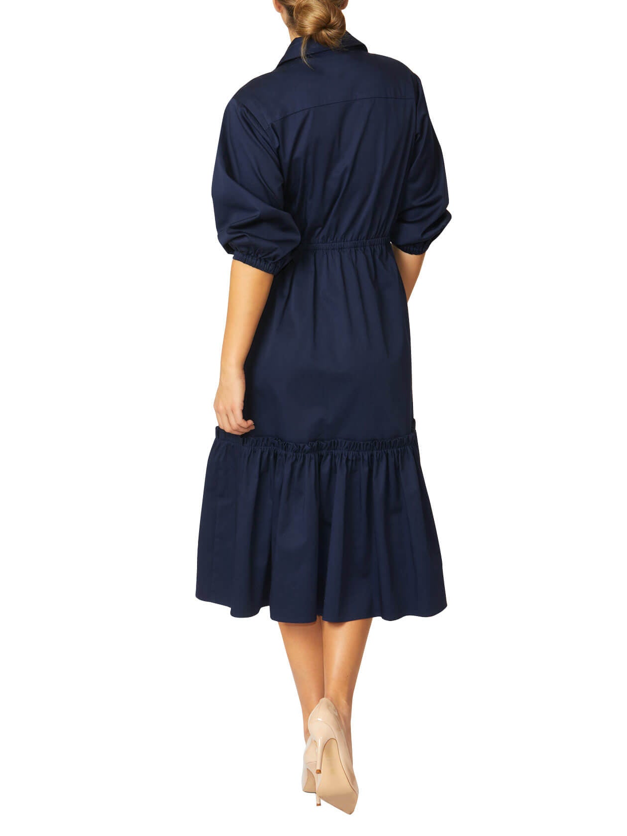 Navy cotton hot sale dress