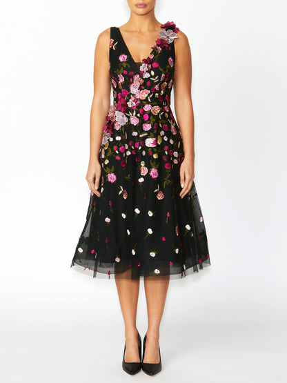 Belle Floral A-Line Dress