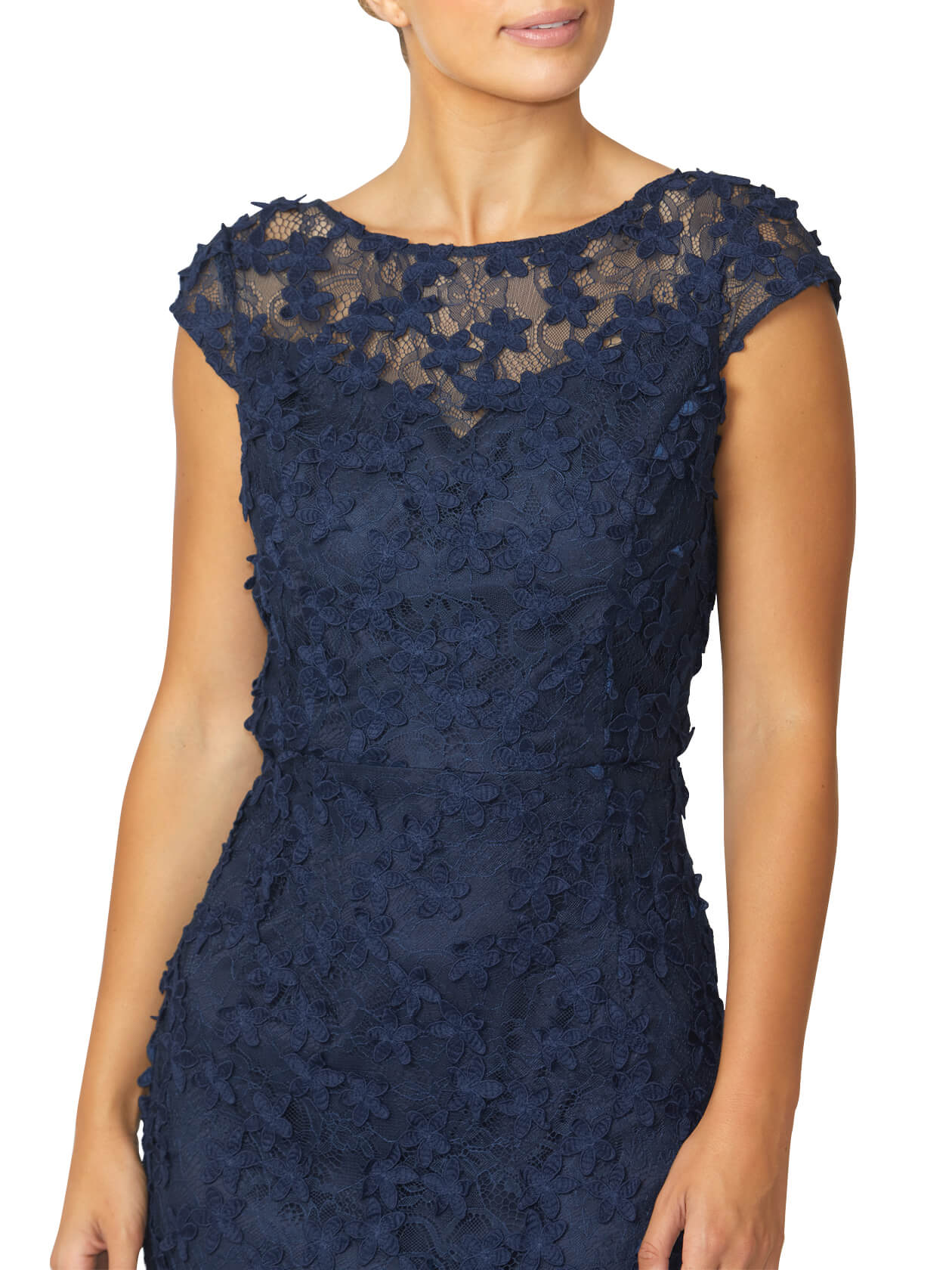 Navy blue lace outlet shift dress