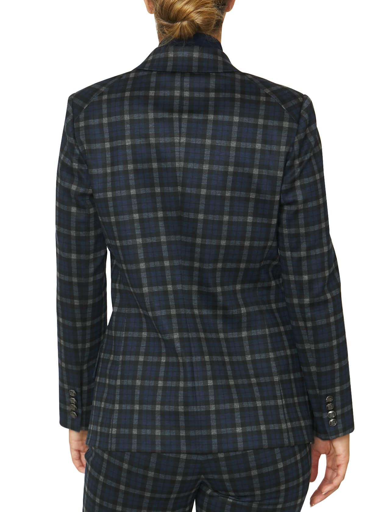 Miranda Blue Check Blazer