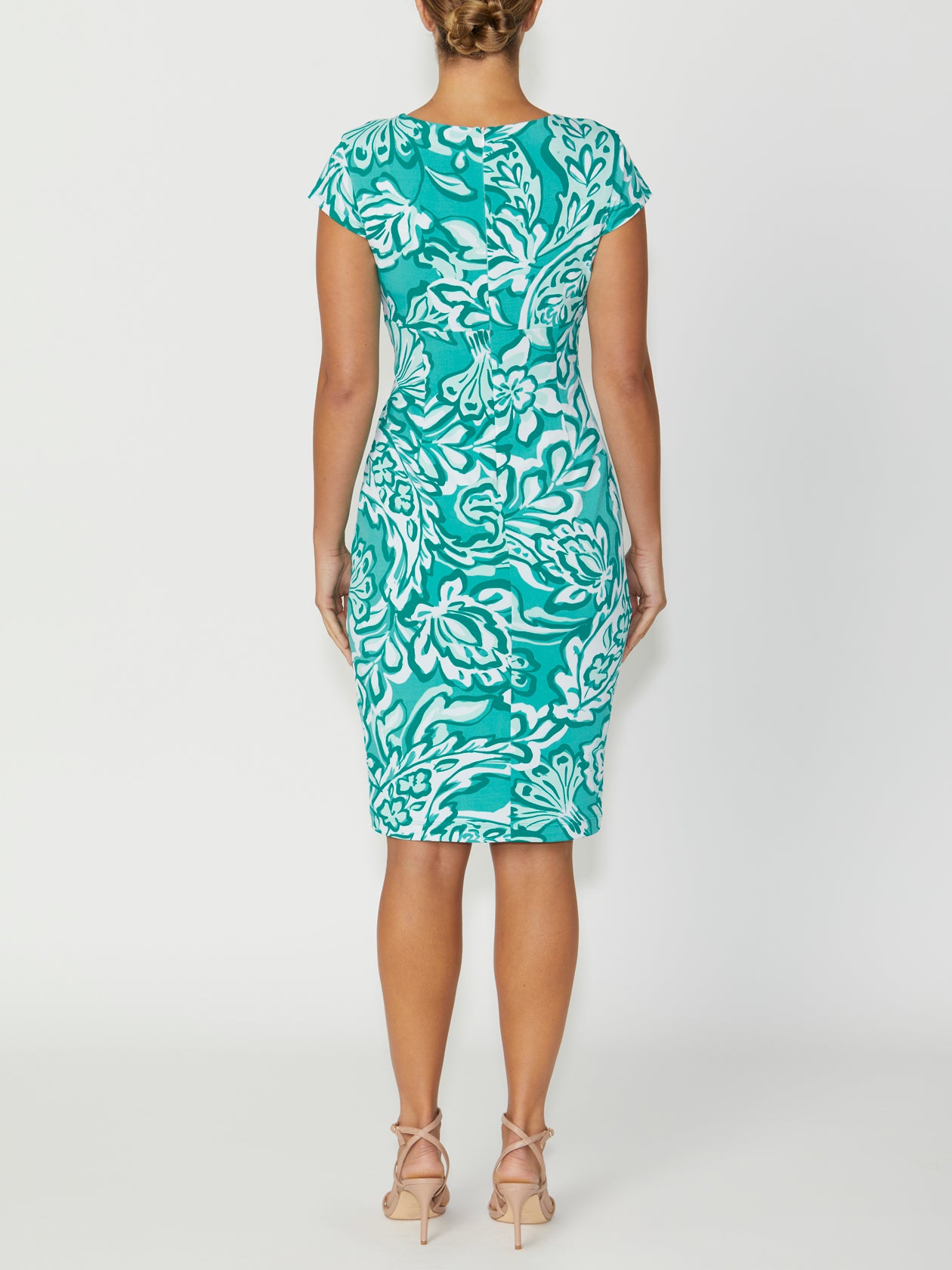 Women's Jersey Dress in Green | Emelynn