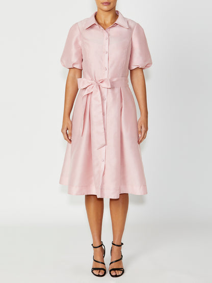 Women's Lace Shirtdress Dress in Pink | Simone