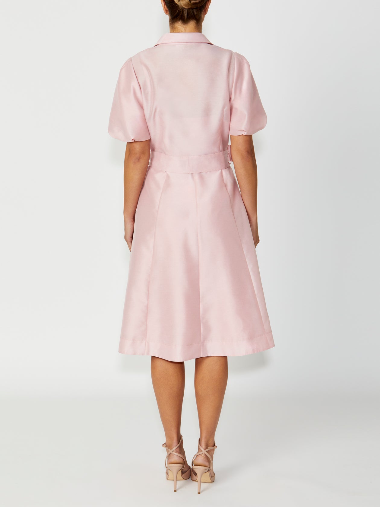 Women's Lace Shirtdress Dress in Pink | Simone