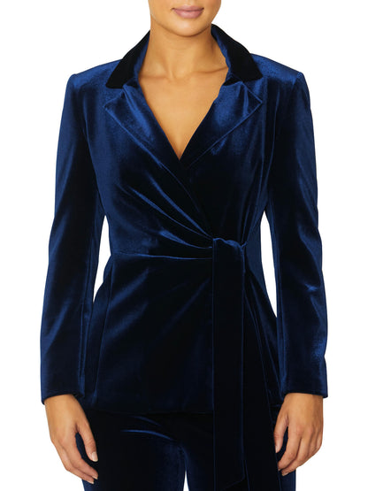 Riviera Sapphire Velour Jacket