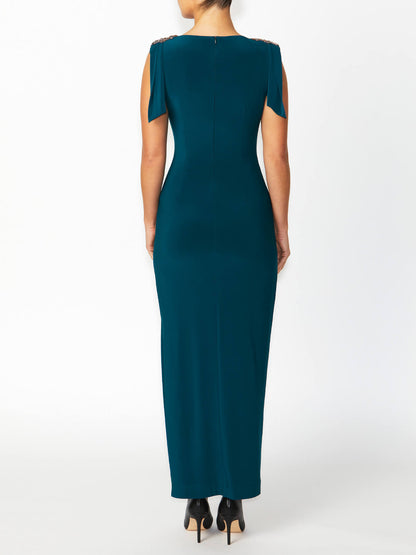 Hebe Petrol Jersey Gown