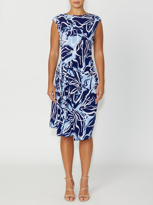 Women's Jersey Dress in Blue | Loren