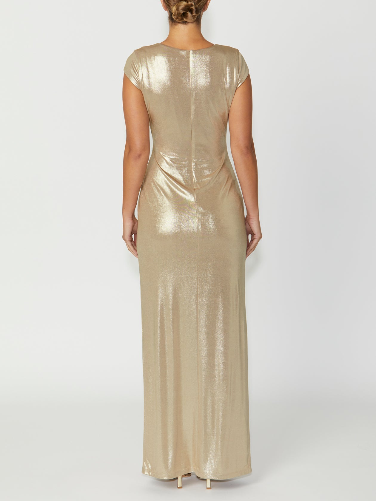 Women's Jersey Gown in Gold | Myrah