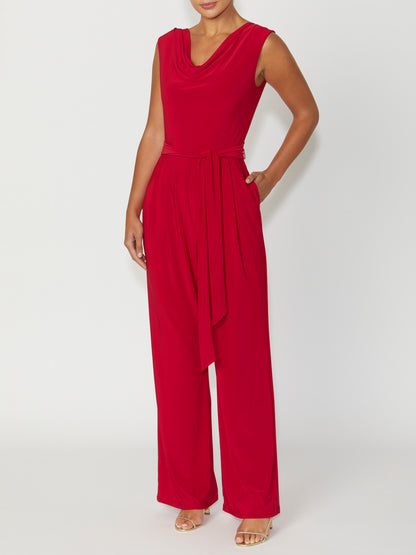 Women's Jersey Gown in Red | Jillian