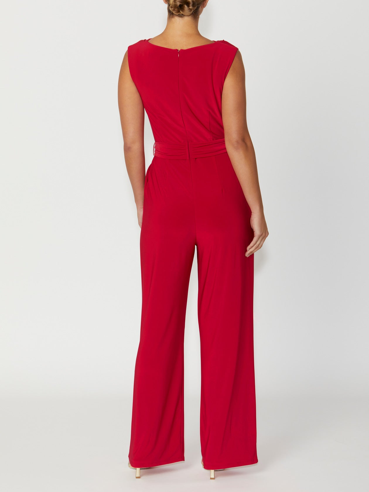 Women's Jersey Gown in Red | Jillian