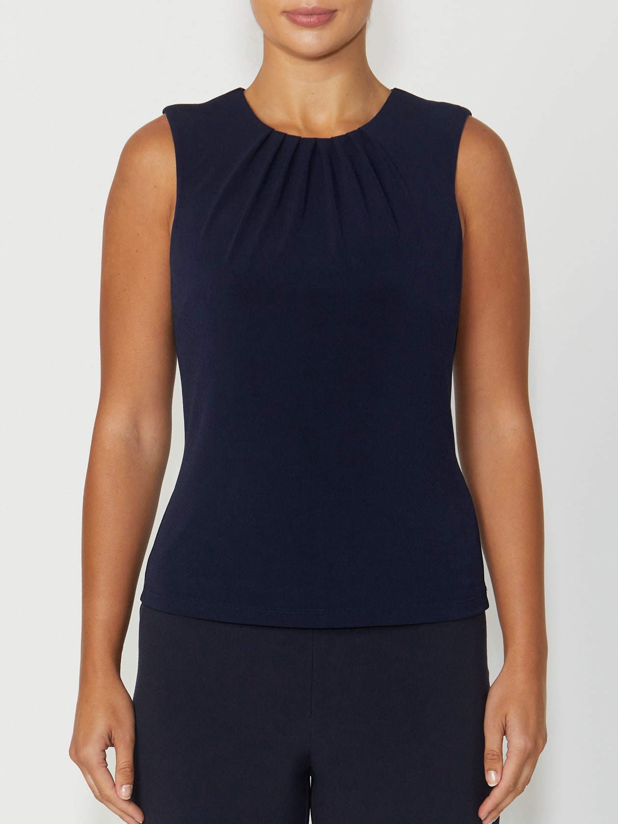 Women's Jersey Top in Navy | Katrine