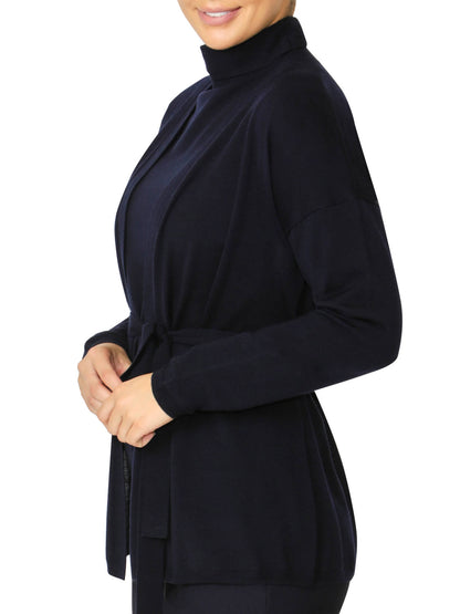 Chloe Navy Wrap Cardigan