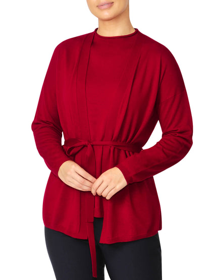 Chloe Red Wrap Cardigan