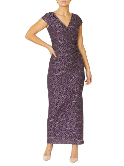 Stella Violet Stretch Lace Gown