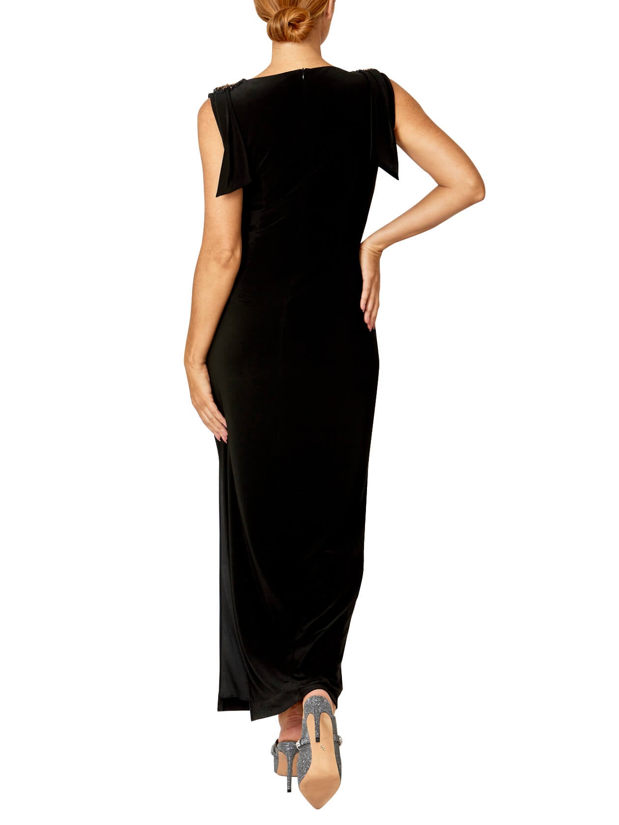 Hebe Black Jersey Gown